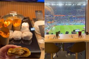 El palco de Sergio "Kun" Agüero y Sofía Calzetti