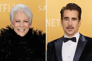 El “palito” de Jamie Lee Curtis a Colin Farrell en la ceremonia de los SAG: “Me contagió de Covid”
