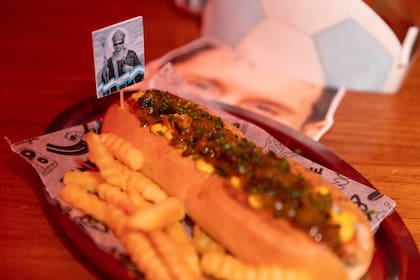 El pancho con la figura de Pugliese, una obra de Temple