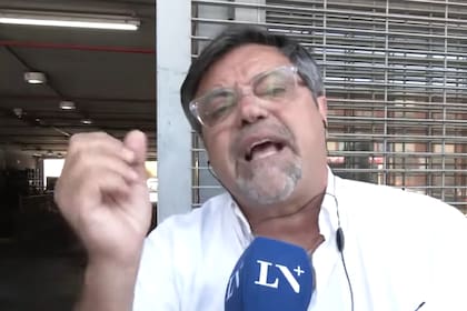 El panelista dialogó con un móvil de LN+ sin dejar de lado su característica efervescencia