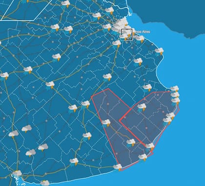 El panorama para las próximas horas