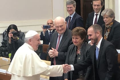El Papa saludó a Georgieva y Guzmán