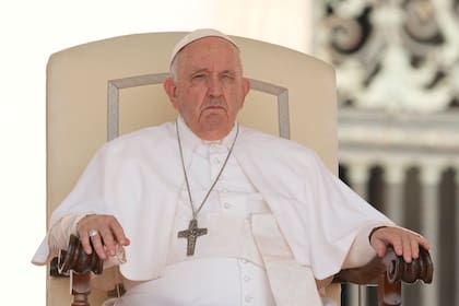 El Papa, durante la audiencia general del miércoles, antes de la cirugía