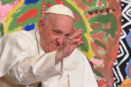 El Papa, durante la conferencia organizada por Scholas Occurrentes