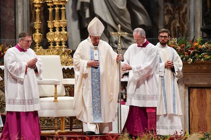 El papa Francisco dio su primera misa de 2020