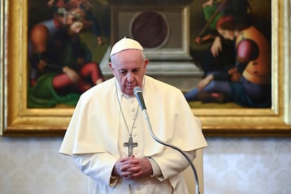 El Papa Francisco durante la celebración de la misa, en el Día de la Memoria