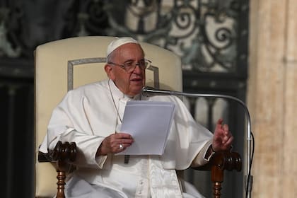El papa Francisco durante su audiencia de los miércoles, en el Vaticano