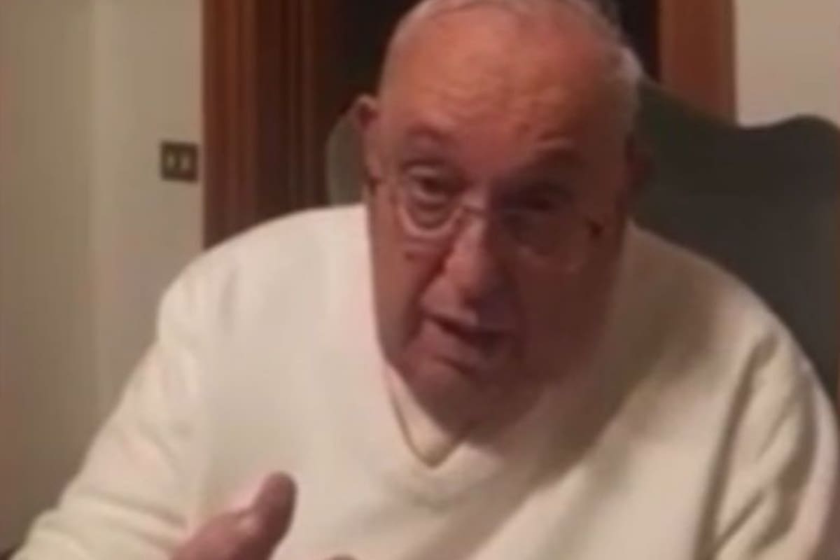 El papa Francisco en el video inédito