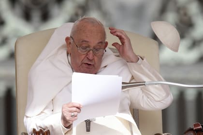 El papa Francisco, en la audiencia general en la Plaza San Pedro. (Evandro Inetti/ZUMA Press Wire/dpa)