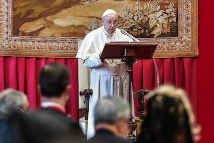 El papa Francisco en su tradicional saludo de Año Nuevo al cuerpo diplomático acreditado ante la Santa Sede