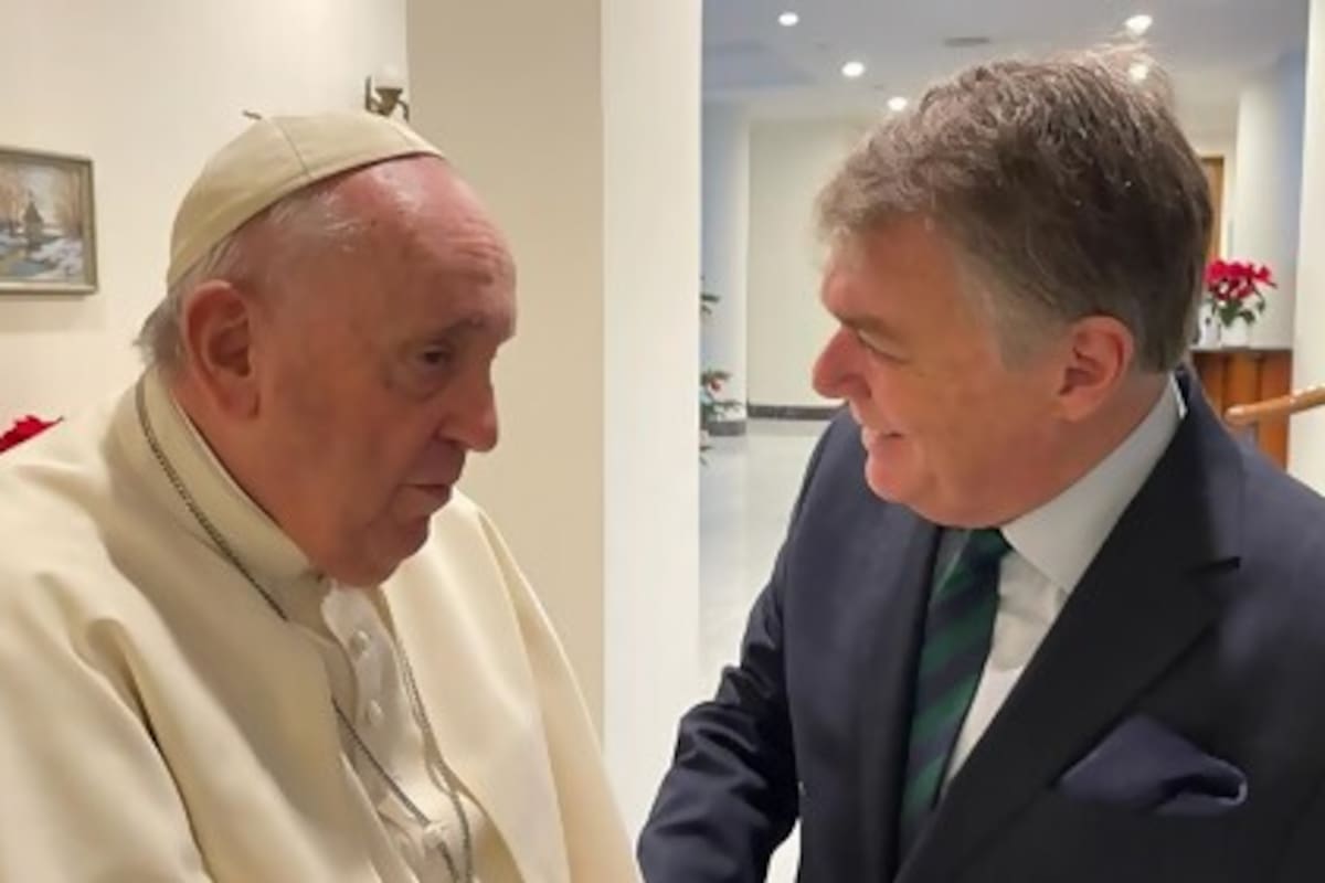 El papa Francisco junto a Henrique Cymerman