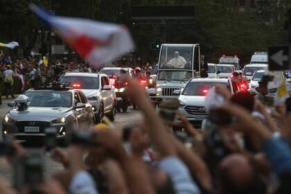 El papa Francisco durante su visita a Chile en 2018