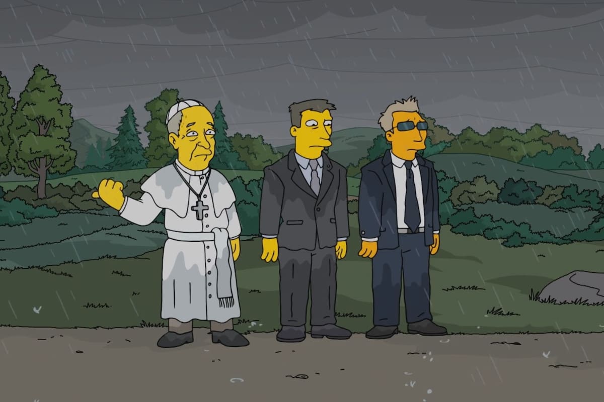 El papa Francisco tuvo pocas apariciones en Los Simpson y en ninguna de ellas interactuó con los personajes
