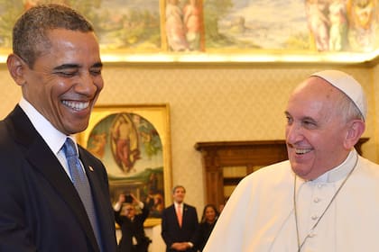 El papa Francisco junto a Barack Obama durante su primera visita a EE.UU.