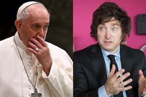 El papa Francisco y Javier Milei