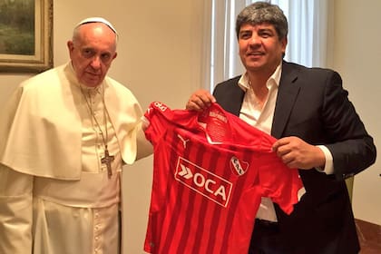 El Papa junto a Pablo Moyano