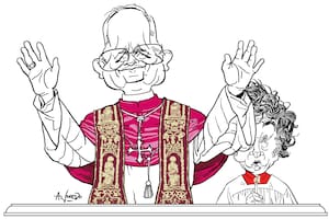 El papa León XIV y Javier Milei