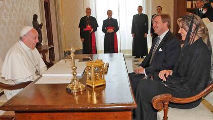 La visita de los monarcas de Países Bajos al Papa en 2017