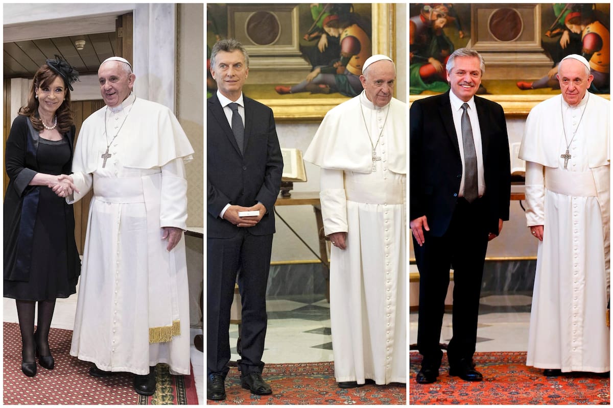 El Papa recibió a los últimos presidentes argentinos