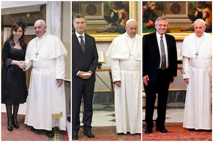 El Papa recibió a los últimos tres presidentes argentinos