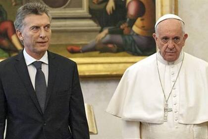 El Papa y Mauricio Macri