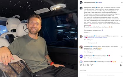 El Papu Gómez confirmó su llegada a los Emiratos Árabes Unidos con un mensaje de despedida para Calcio Padova