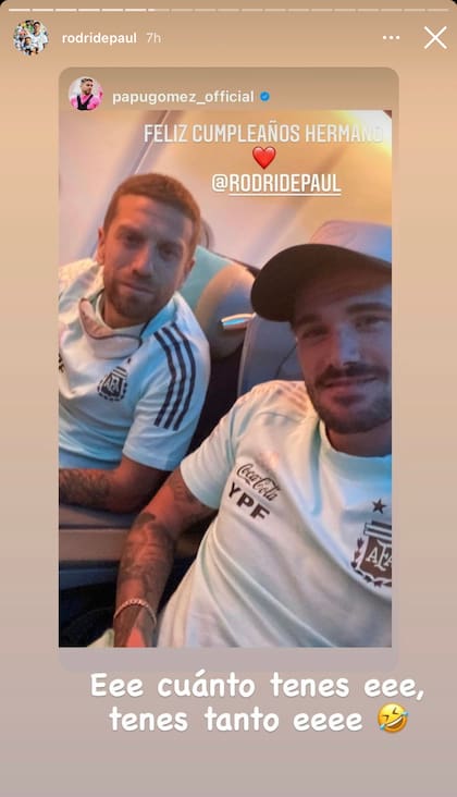 El Papu Gómez, uno de los grandes amigos de De Paul