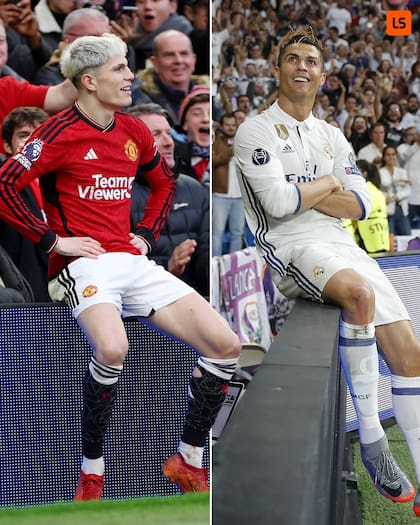 El paralelo entre Garnacho y Cristiano Ronaldo