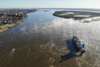 El Paraná, a la altura de San Lorenzo