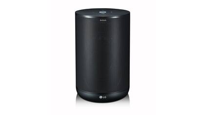 El parlante LG ThinQ, con el asistente Alexa incorporado, y la posibilidad de interactuar con Google Assistant y la electrónica del hogar