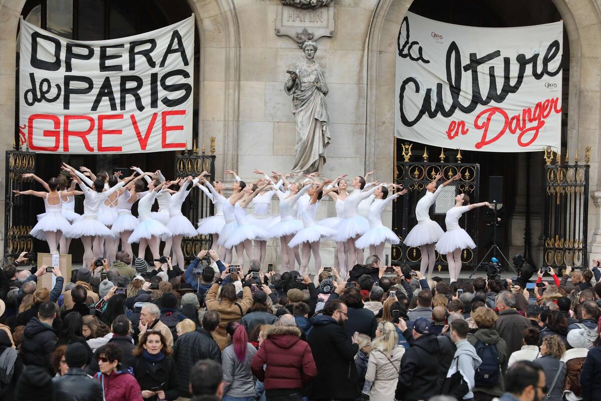 El paro en la Oper Garnier de París