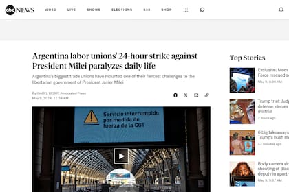 El paro general de Argentina en los medios del mundo