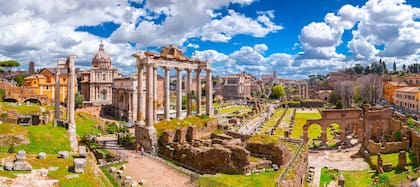 El parque arqueológico está construido al lado del Foro Romano.