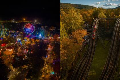 El parque cuenta con más de 50 atracciones en toda el área