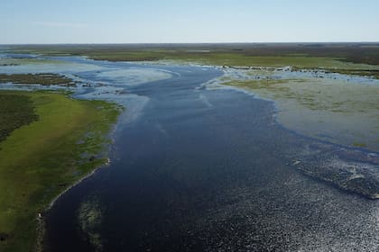 El Parque Nacional los Esteros del Iberá desde el aire