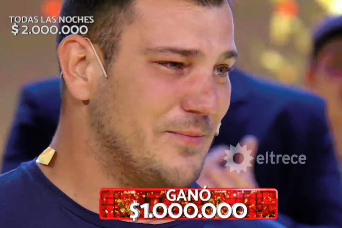 El participante indicó que usaría el dinero para arreglar y terminar su casa que se incendió (Foto: Captura de video)