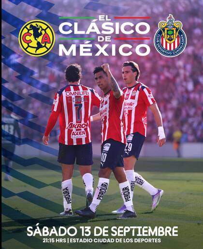 El partido arrancará a las 23.15 hs, hora del Este de Estados Unidos (Captura de pantalla X/@Chivas)