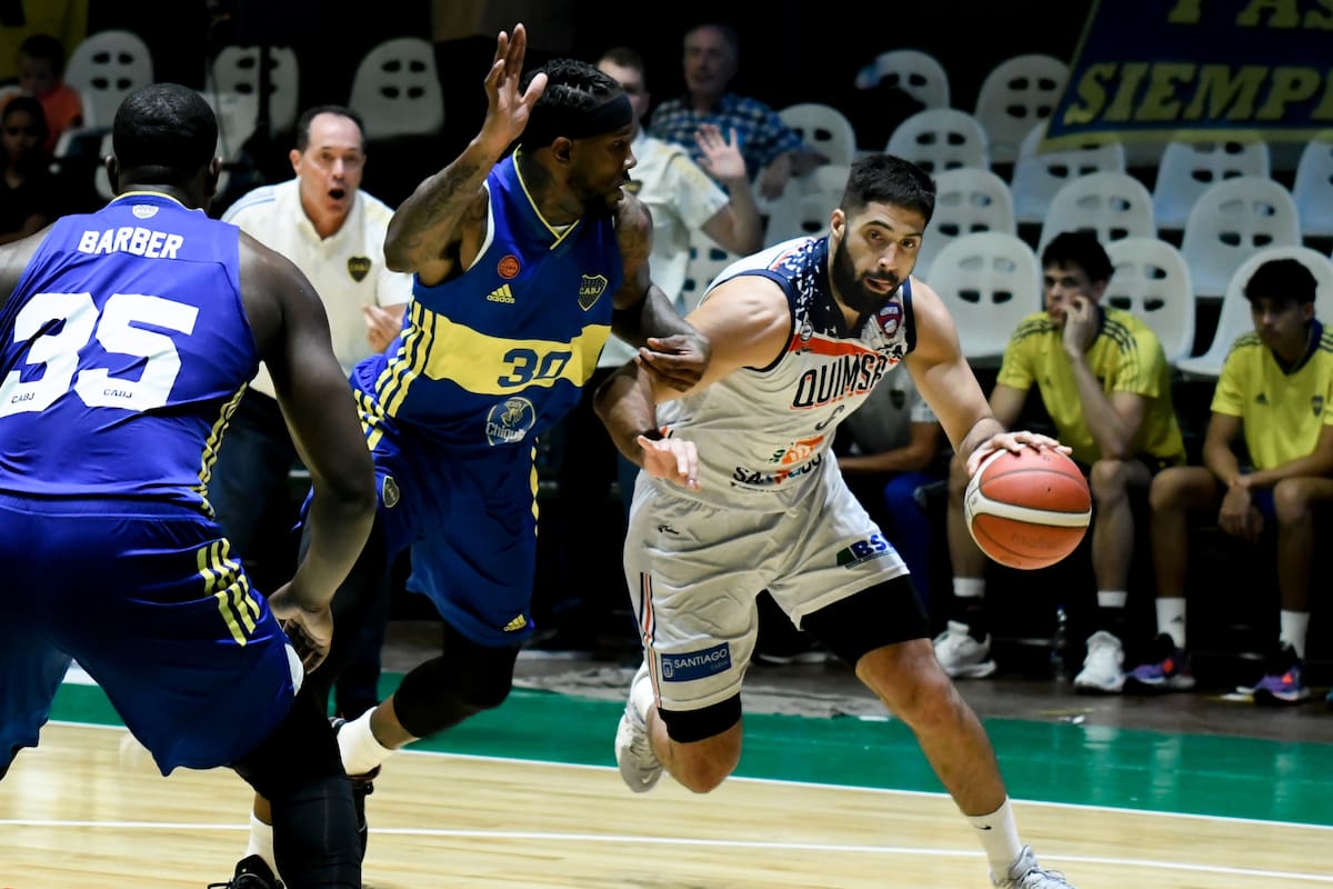 El partido de la etapa regular de Boca y Quimsa se jugó en el estadio Héctor Etchart de Ferro; hoy son los dos finalistas