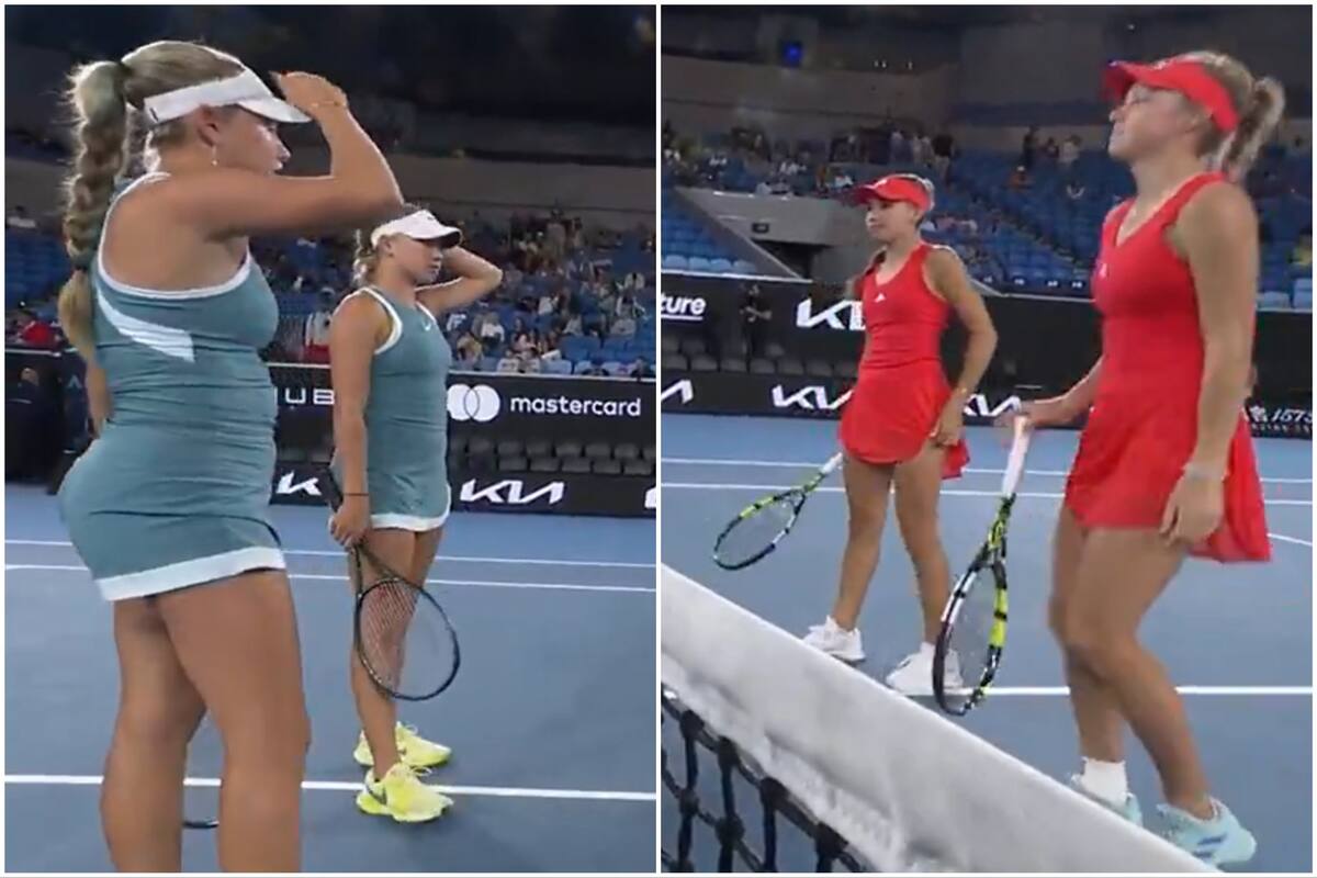 El partido de las hermanas: las juniors estadounidenses Annika y Kristina Penickova vencieron a las checas Alena y Jana Kovackova en Australia