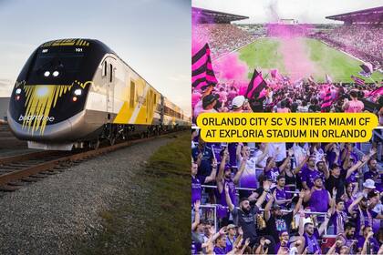 El partido entre Orlando City e Inter Miami FC será uno de los primeros eventos masivos que tendrán al nuevo tren como opción de transporte