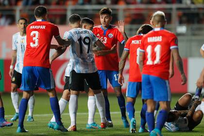 El partido fue violento por momentos. Hubo nueve amonestados, debieron ser más