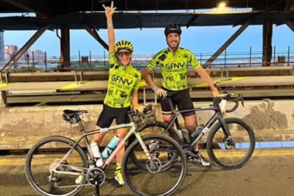 El pasado abril, Juana participó junto a su hermano, Nacho Viale, de una competencia de ciclismo en Nueva York