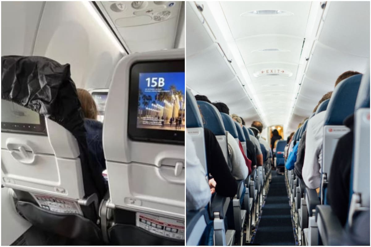 El pasajero decidió evidenciar a la mujer en Reddit por taparle la pantalla del asiento a su esposa