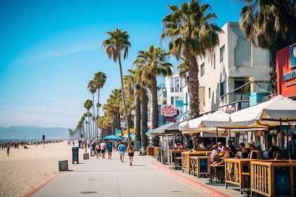 El Paseo Marítimo de Venice Beach, donde ocurrió la pelea
