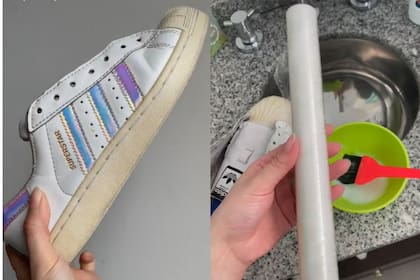 El paso a paso de cómo dejar a nuevo unas zapatillas de color blanco
Foto: captura de pantalla