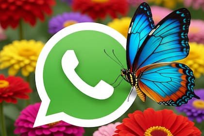 El paso a paso para activar el "modo mariposa" de WhatsApp (imagen generada con IA)