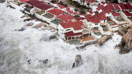 El paso de Irma en Saint-Martin