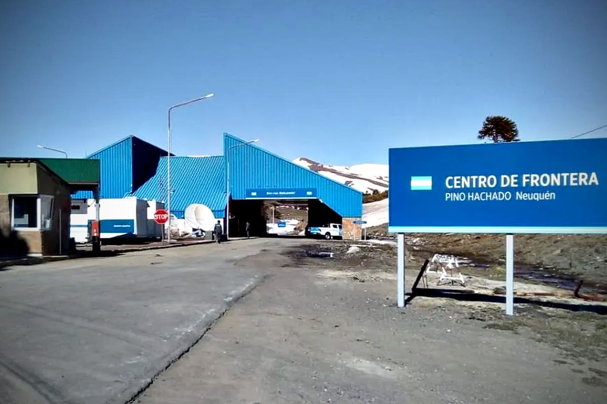 El paso Pino Hachado, en Neuquén