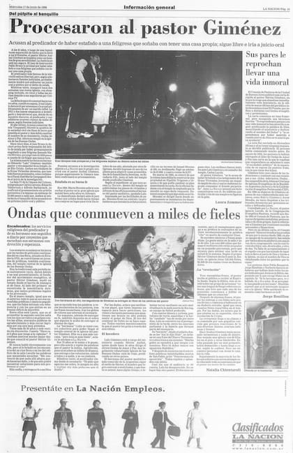 El pastor lo describe así: "Los medios te levantan y te tiran"; después de los juicios y denuncias, el foco de la prensa fue encontrar las turbias elucubraciones del pastor y de su organización