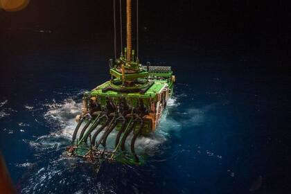 El Patania II es un prototipo de máquina minera de aguas profundas.